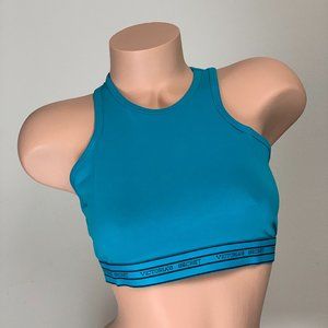 Victoria's Secret VS Blue Cotton Racerback Bralette Bra Top M